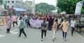ঝিনাইদহে পুলিশ পাহারায় শিক্ষার্থীদের গণমিছিল