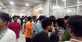 ৫টার পরও তাজউদ্দীন হল কেন্দ্রে শিক্ষার্থীদের দীর্ঘ সারি