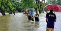 ঢল ও পাহাড় ধসে সড়ক যোগাযোগ বন্ধ, আশ্রয়কেন্দ্রে দুই শতাধিক পরিবার