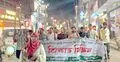 এনসিপির কর্মসূচিতে হামলার প্রতিবাদে কিশোরগঞ্জে মশাল মিছিল