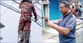 বৈদ্যুতিক তারে আটকা পড়লো শালিক, উদ্ধার করলো ফায়ার সার্ভিস