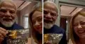 মেলোনির জন্য চকলেট নিয়ে গেছেন মোদী, দারুন সময় উপভোগ করছেন দুজনে