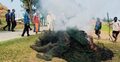 নাটোরে ৭ লাখ টাকার নিষিদ্ধ চায়না দুয়ারি জাল ধ্বংস