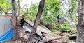 নীলফামারীতে ঝড়ে বিধ্বস্ত ৩০০ ঘরবাড়ি