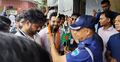 থানায় শিক্ষার্থীদের ফুলেল শুভেচ্ছা জানালেন ওসি