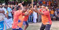 ঢাক-ঢোল ও লাঠির কসরতে গ্রাম বাংলার লাঠি খেলা, হাজারো মানুষের ঢল