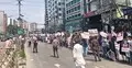 নয়াপল্টনে প্রধানমন্ত্রীর আগমন ঘিরে বিএনপি নেতাকর্মীদের ভিড় 