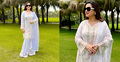 সাদায় মুগ্ধতা ছড়াচ্ছেন পূর্ণিমা
