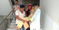 হাসপাতালের লিফট অচল, কাঁধে করে রোগী পরিবহন