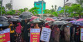রোহিঙ্গাদের রেখে স্থানীয় শিক্ষকদের চাকরিচ্যুত, প্রতিবাদে বিক্ষোভ
