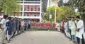 রাবিতে ‘গুপ্ত রাজনীতি নিষিদ্ধ চাই’ দেওয়াল লিখনের পাশে শিবিরের ফটোসেশন