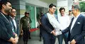 খেলা দেখতে এলেন বাবা, ফুল দিয়ে বরণ করলেন ছেলে