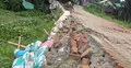 উদ্বোধনের আগেই ধসে পড়লো চার কোটি টাকার সড়ক