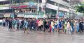 সায়েন্সল্যাব ছেড়ে শাহবাগের দিকে শিক্ষার্থীরা