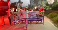 শরীয়তপুরে স্বেচ্ছাসেবক লীগের মিছিল