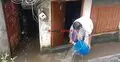 টানা বৃষ্টিতে সিরাজগঞ্জ শহরে হাঁটুপানি