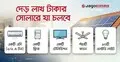 দেড় লাখ টাকার সোলারেই চলবে এসি-ফ্রিজ-টিভি