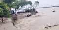 পদ্মা সেতু কনস্ট্রাকশন ইয়ার্ড রক্ষা বাঁধের ১০০ মিটার ধস