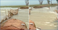 পাহাড়ি ঢলে ভেঙে গেলো নজরখালী বাঁধ