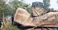 Women, child among 5 die as train rams bus in Tangail
