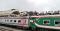 Eid travel surge: Trains overcrowded, passengers ride on roofs