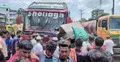 এক বাস নিয়ন্ত্রণ হারিয়ে একাধিক যানবাহনে ধাক্কা, আহত ১৫