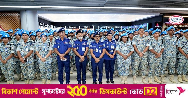 জাতিসংঘ শান্তিরক্ষা মিশনে যোগ দিতে ১৮০ পুলিশের কিনশাসা যাত্রা