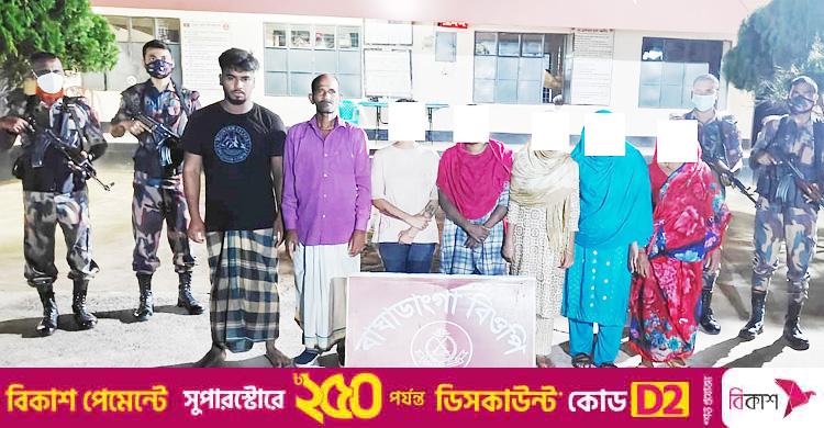 ভারতে প্রবেশের চেষ্টা, ঝিনাইদহ সীমান্তে ৮ বাংলাদেশি আটক
