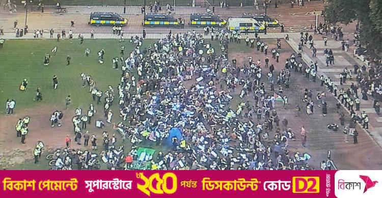 যুক্তরাজ্যে ফিলিস্তিনপন্থি বিক্ষোভে ব্যাপক ধরপাকড়, ৪ শতাধিক গ্রেফতার