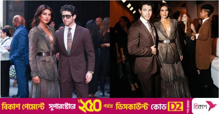 পিট-জোলির স্টাইলে নজর কাড়লে নিক-প্রিয়াঙ্কা