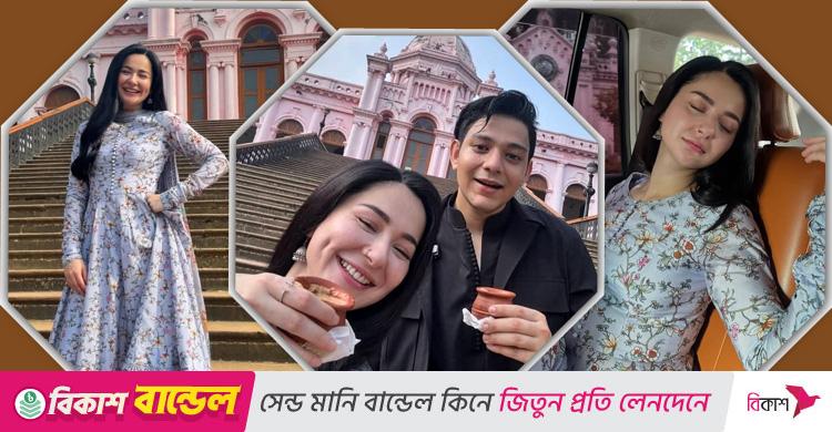 সোশ্যাল মিডিয়ায় ঝড় তুললেন হানিয়া আমির