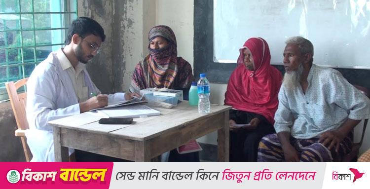 উপকূলে ৬ হাজার মানুষ পেলো বিনামূল্যে চিকিৎসা ও ওষুধ
