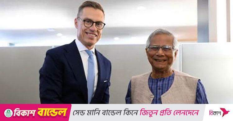 ফিনল্যান্ডের প্রেসিডেন্টের সঙ্গে প্রধান উপদেষ্টার বৈঠক