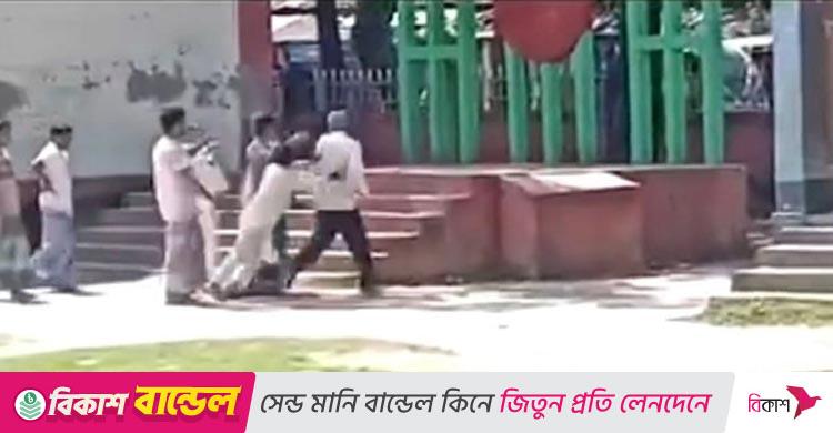 ভিডিও ভাইরাল / অধ্যক্ষকে ধাক্কা দিয়ে কলেজ থেকে বের করে দিলেন প্রাথমিক শিক্ষক