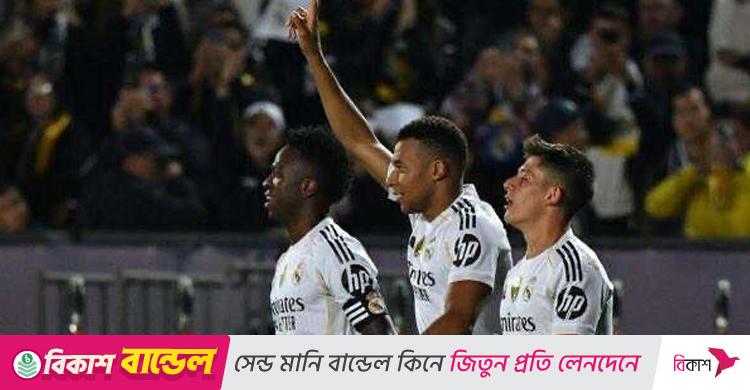 এমবাপের হ্যাটট্রিক, চ্যাম্পিয়ন্স লিগে রিয়ালের বিশাল জয়