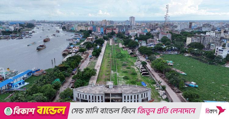 অর্ধেকে থেমে আছে ঢাকা-নারায়ণগঞ্জ রেলের ডুয়েলগেজ ডাবল লাইনের কাজ