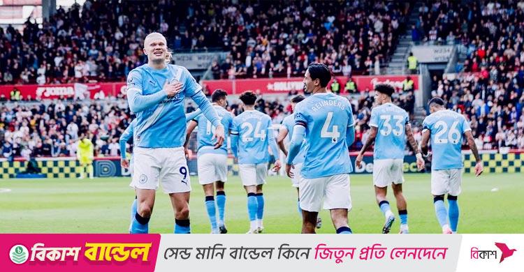 হালান্ডের একমাত্র গোলে ম্যানসিটির জয়, গার্দিওলার রেকর্ড