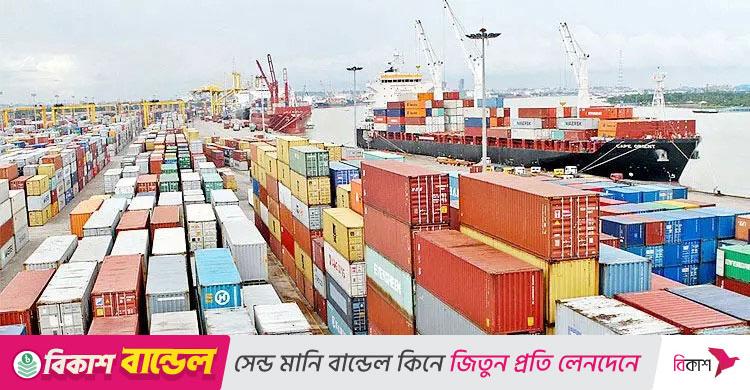 চলতি অর্থবছরের প্রথম প্রান্তিকে রপ্তানি আয় বেড়েছে
