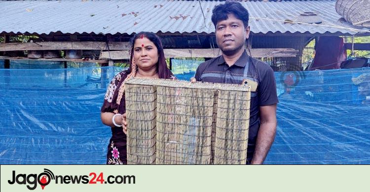 মেশিনে ঘুনি তৈরি করে সাড়া ফেলেছেন মাগুরার উজ্জ্বল