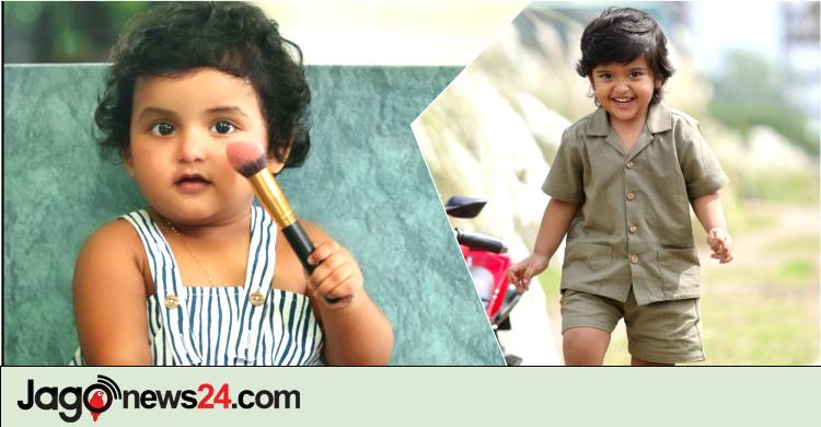 ছেলের পর মেয়েকেও মডেল বানালেন পরীমনি