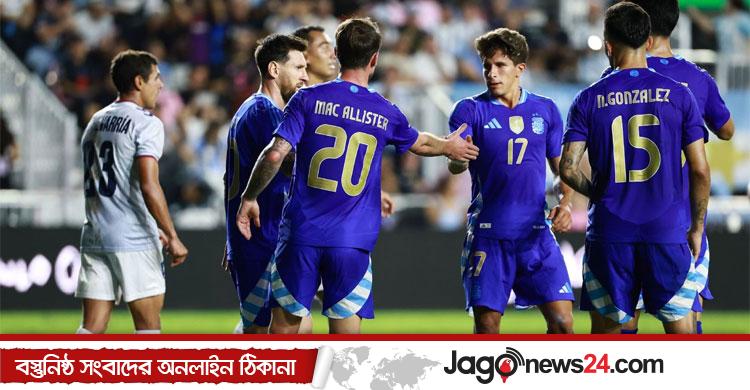 খেললেন মেসি, পুয়ের্তো রিকোকে উড়িয়ে দিলো আর্জেন্টিনা