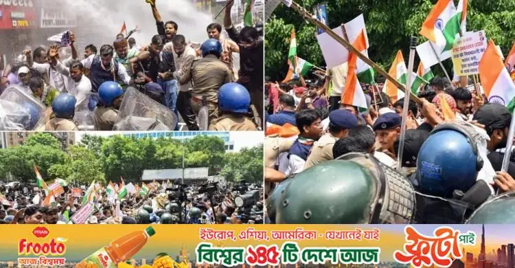 ভারতে পুলিশের সঙ্গে শিক্ষার্থীদের ব্যাপক সংঘর্ষ